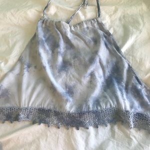 American Eagle open back blouse